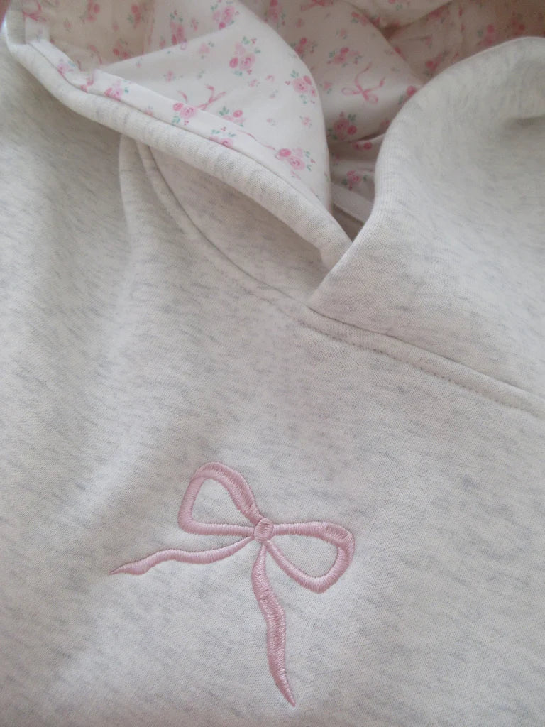 the bow hoodie.