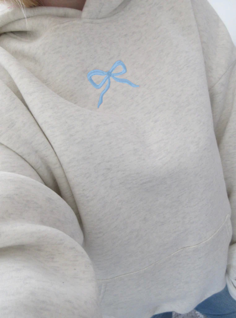 the bow hoodie.